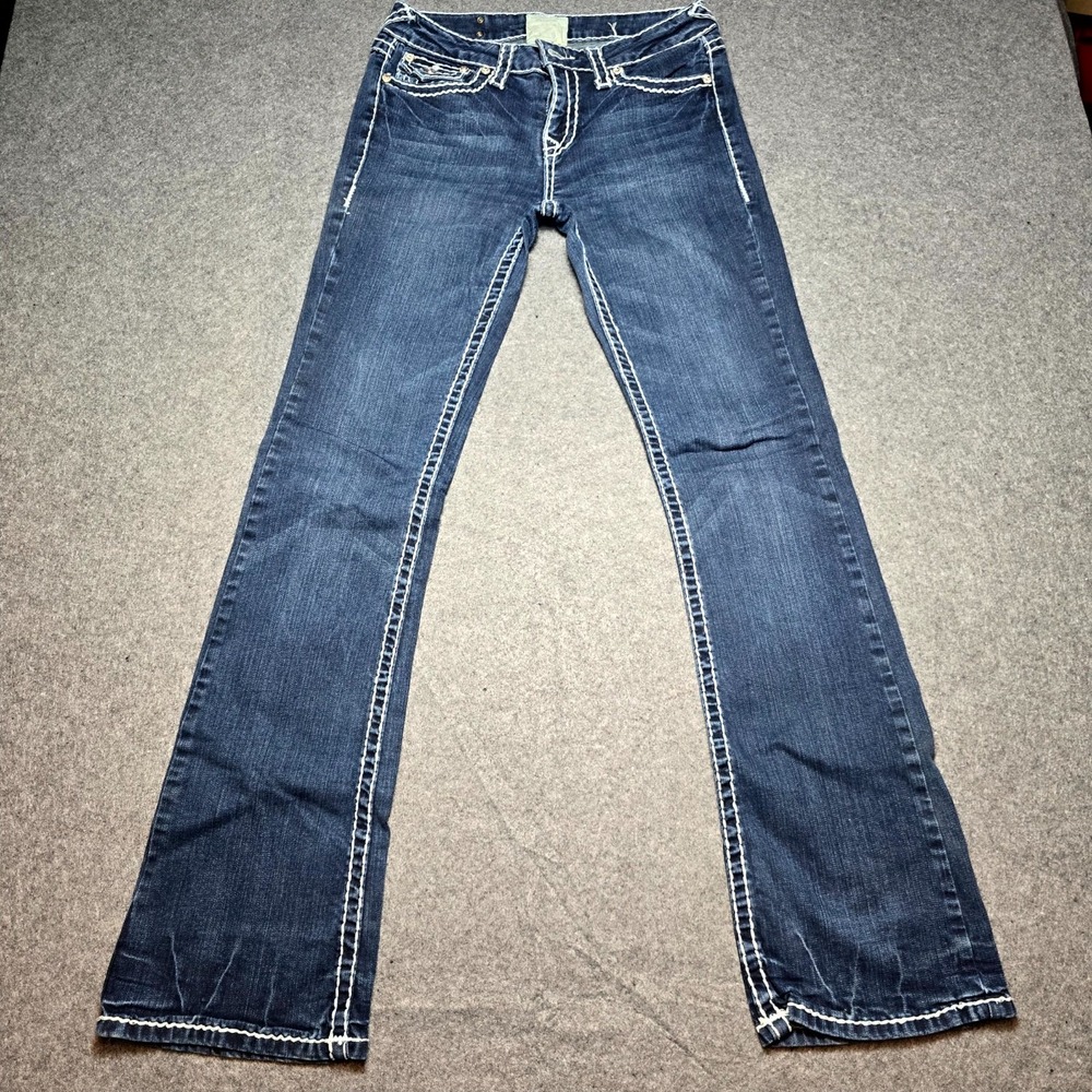 L.A. Idol Bootcut Jeans Womens 9 (31x34) Blue Medium Wash Denim Cotton Mid Rise